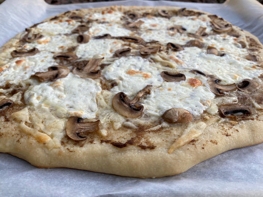 The Best White Truffle Pizza with Mushrooms and Onions