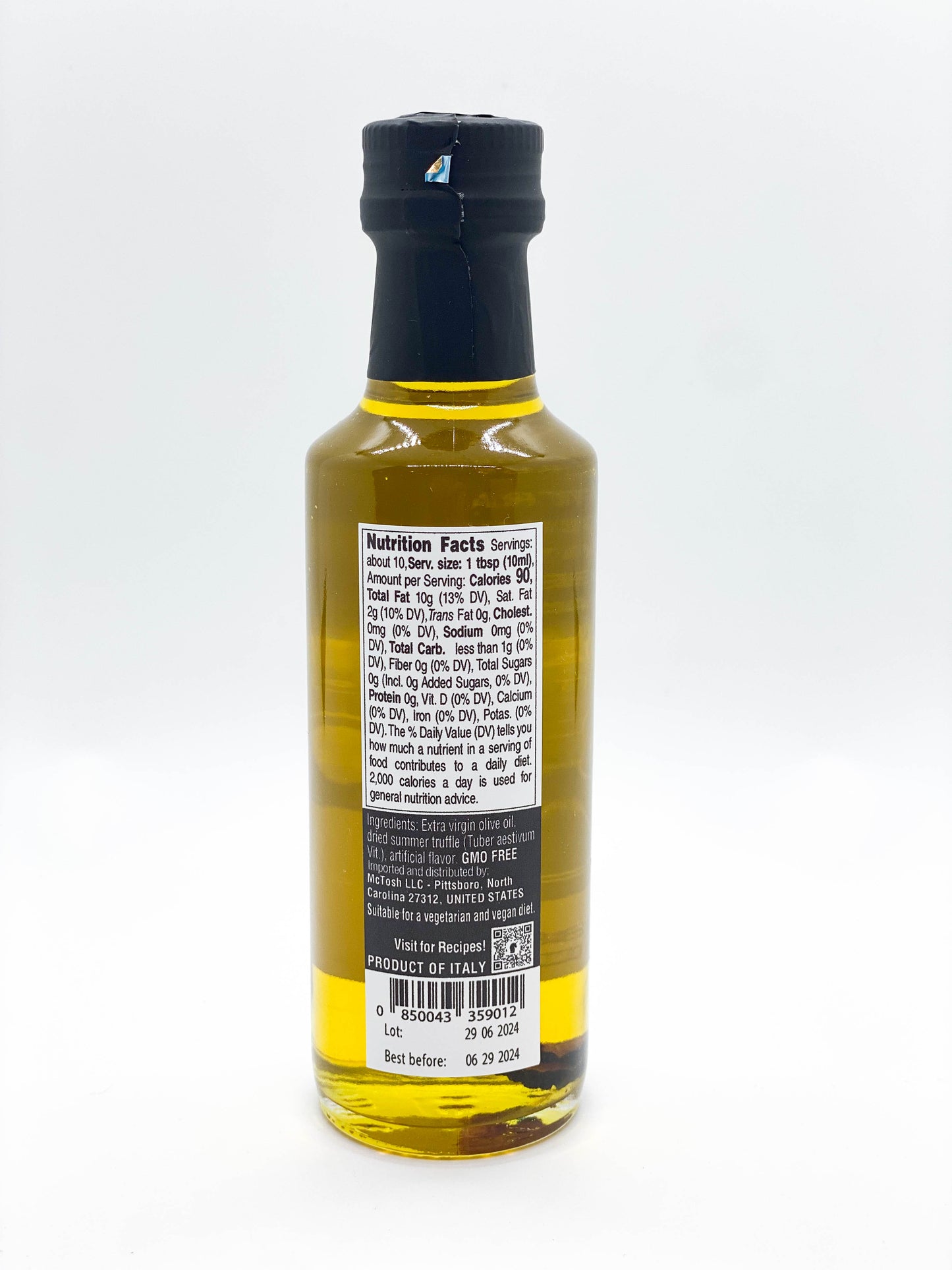 Black Truffle Extra Virgin Olive Oil with Truffle Pieces