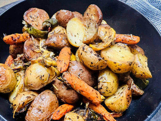 Roasted Vegetables: Carrots, Potatoes