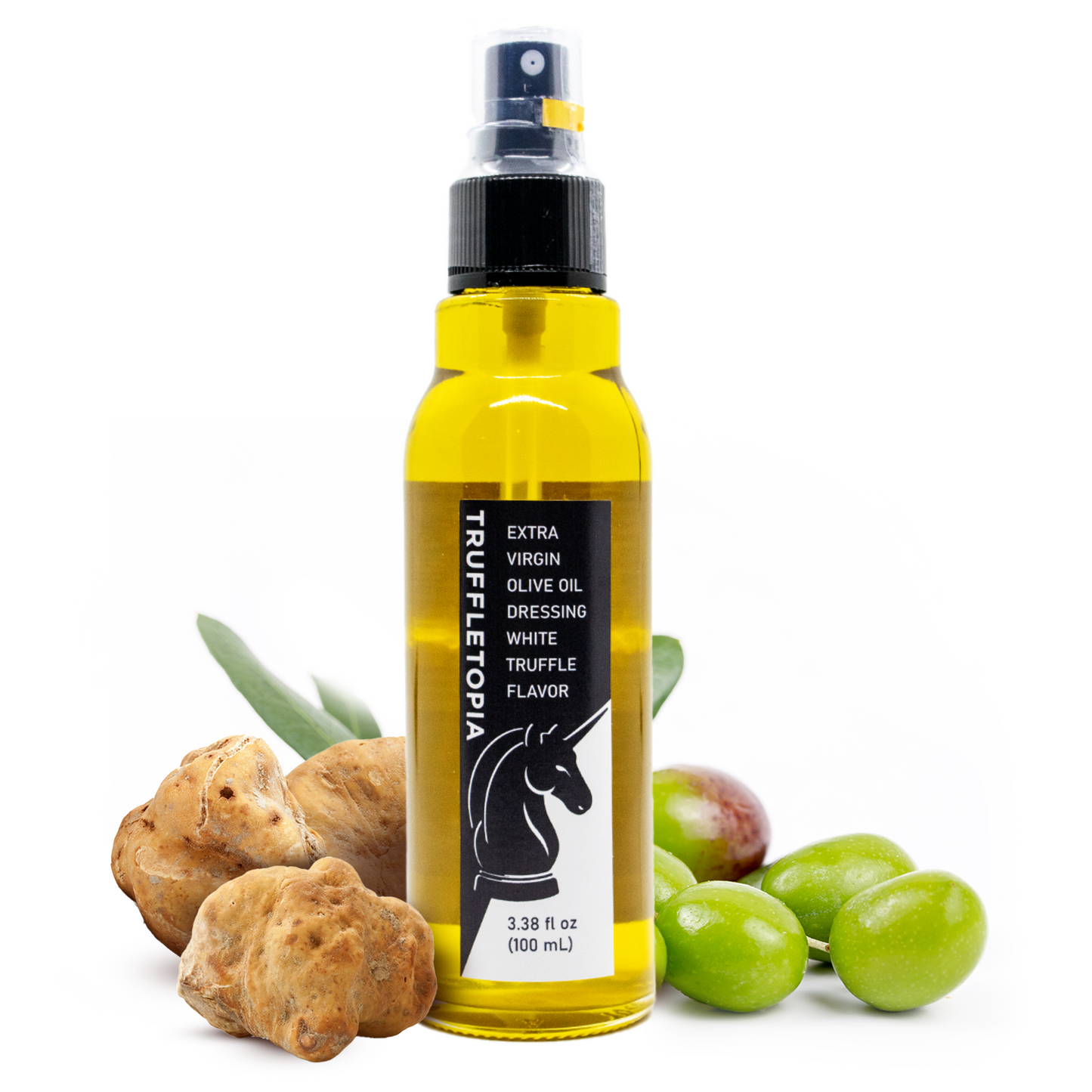 White Truffle Extra Virgin Olive Oil Dressing - glass spray bottle